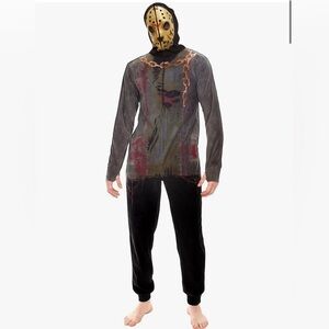 Friday the 13th Jason onesie union suit pajamas size large